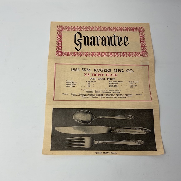 Wm. Rogers MFG. CO. Starlight / Queen Mary 1953 Flatware Silver plated Set for 8 - Picture 4 of 9